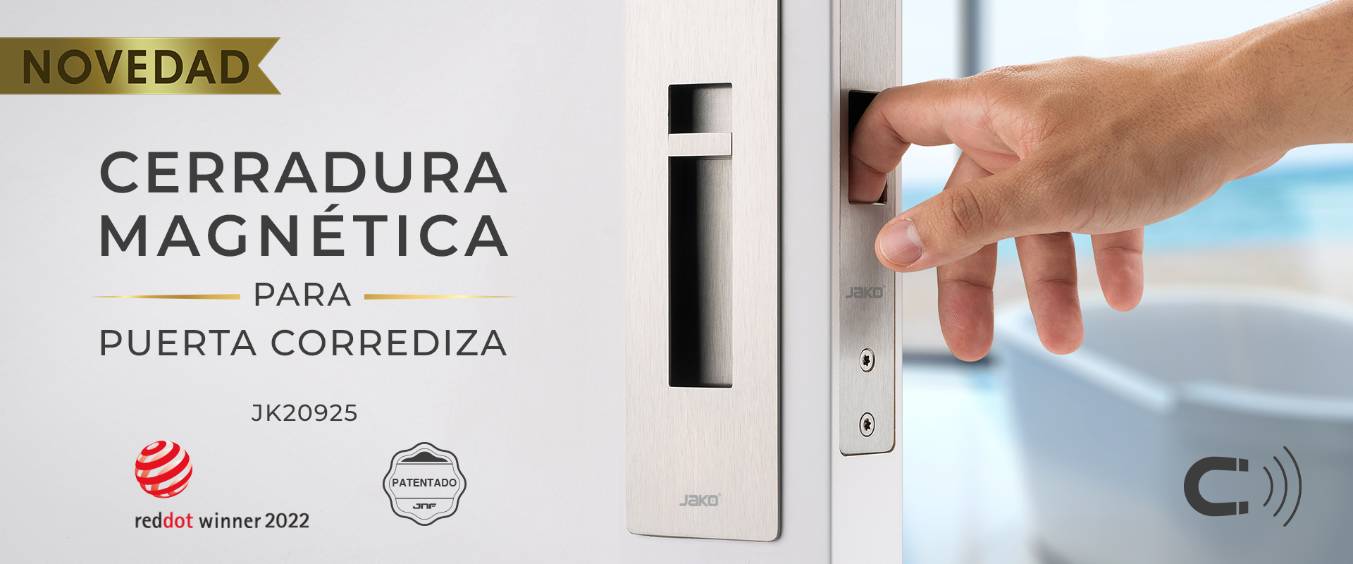 Cerradura Magnética para Puerta Corrediza Jako Herrajes